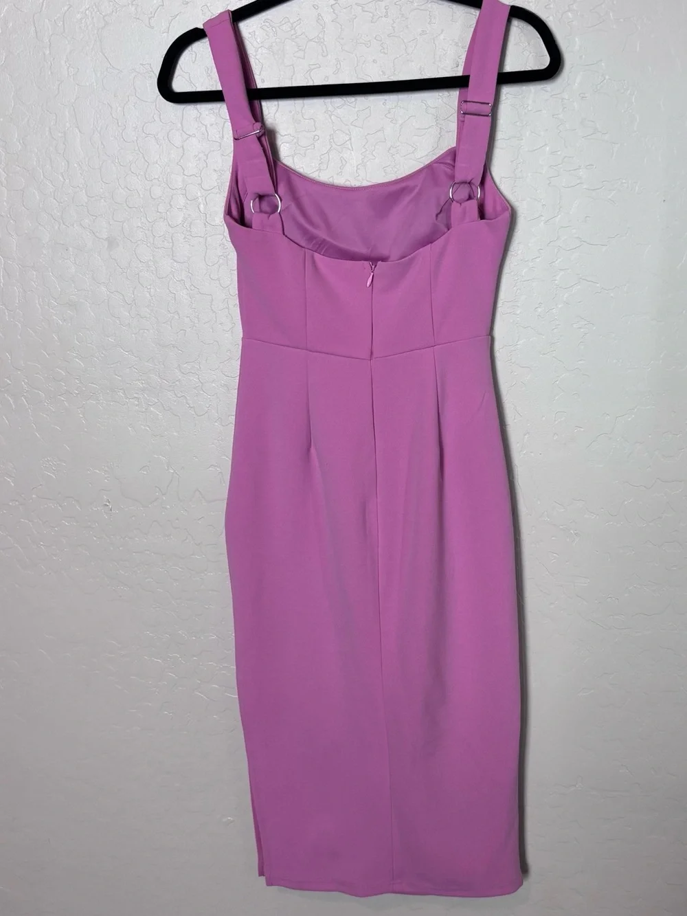 Hello Molly Pink Cowl Neck Midi Dress Women's Small - Picture 5 of 11